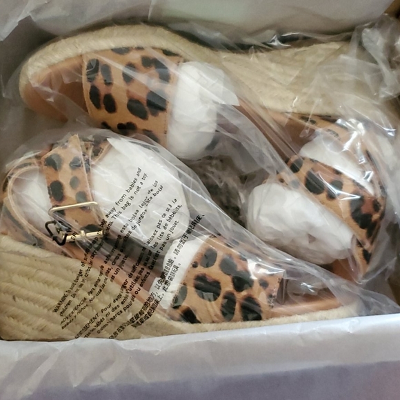 J crew calfhair Espadrille wedge sandal - Picture 2 of 6